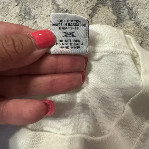 Hard Rock Cafe Save The Planet Barbados Vintage White T-Shirt Tee Size XLarge‎ - Picture 4 of 6